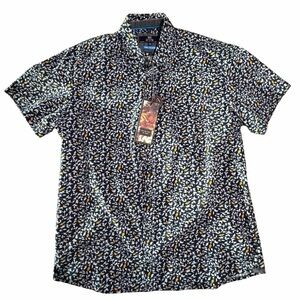 Men's Navy Patterned Shirt